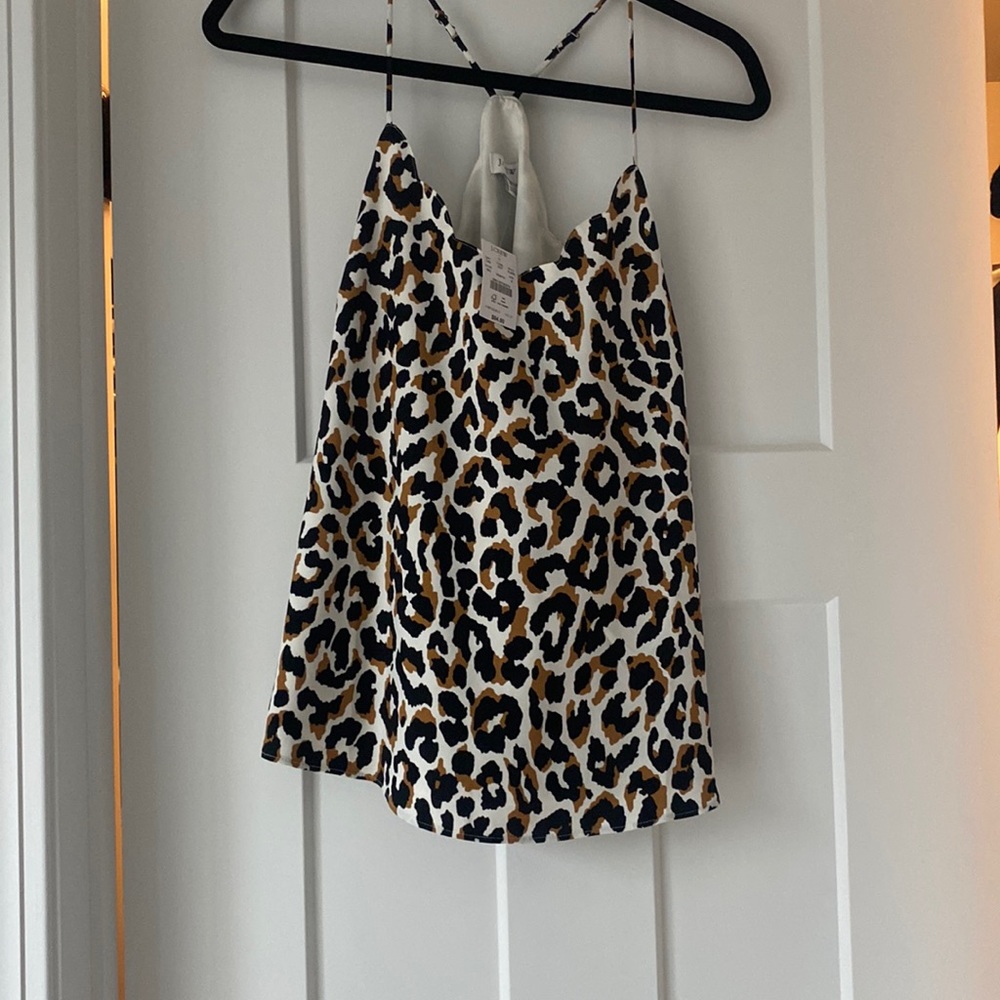 J crew leopard camisole